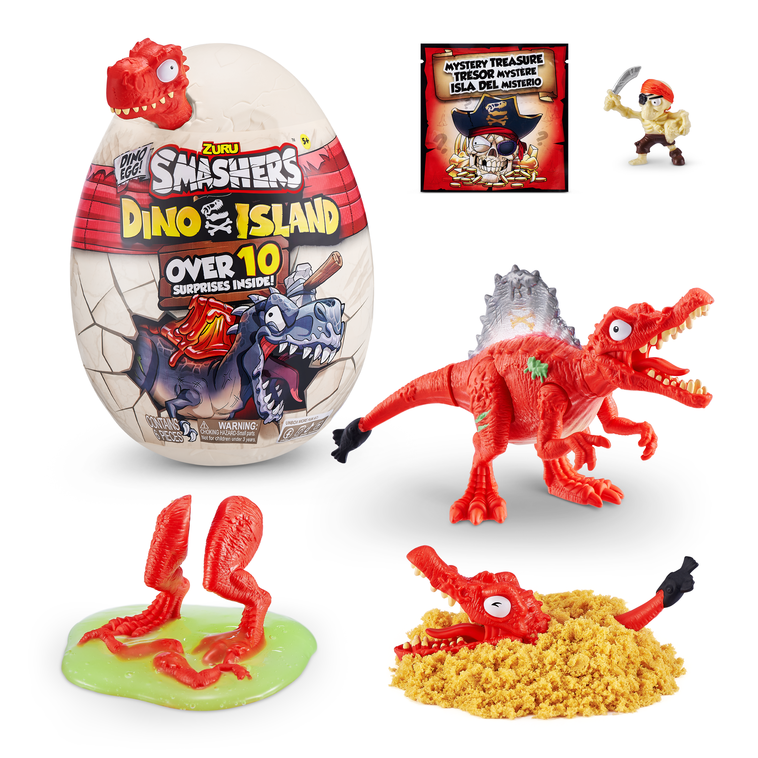 Игровой набор  Smashers Dino Island сюрприз в яйце малое яйцо, 10 сюрпризов Вариант 3— магазин-салютов.рус